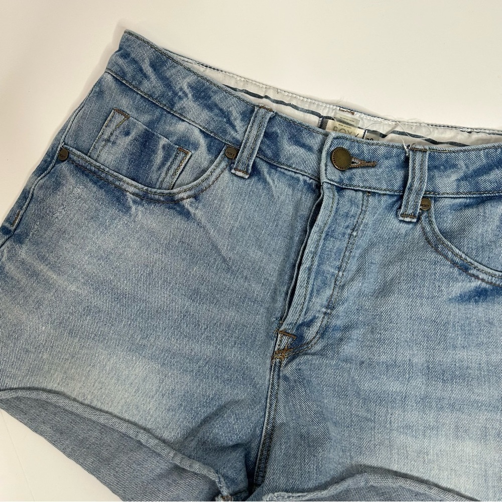 Roxy Button Fly Denim Shorts - Picture 3 of 12